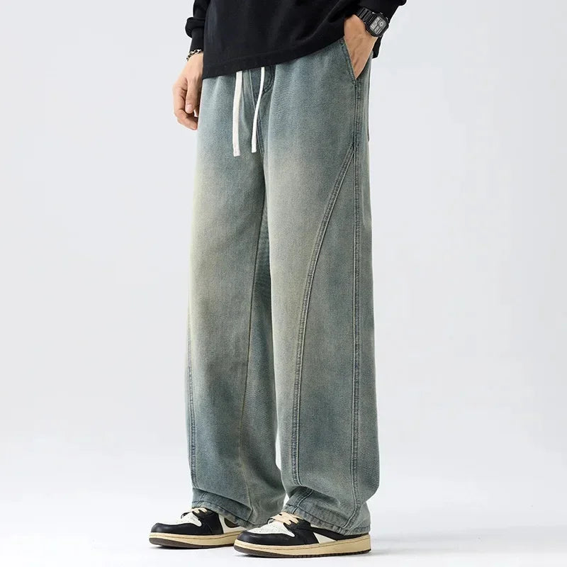 Loose Casual Men's Jeans Straight Leg American Style | SAMAG