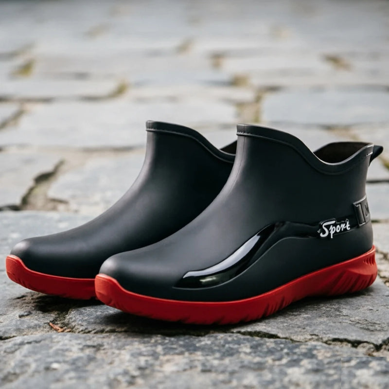 Men's Fashionable Anti-Slip Rain Shoes