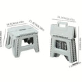 Folding Step Stool Strong Load-bearing Heavy-Duty Chair Travel Use Compact Collapsible Chair with Handle Camping Supplies