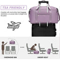 UNIXINU Carry On Travel Bag Large Capacity Weekender Overnight Duffle Bags with Shoe Compartment Sports Fitness Bags for Women