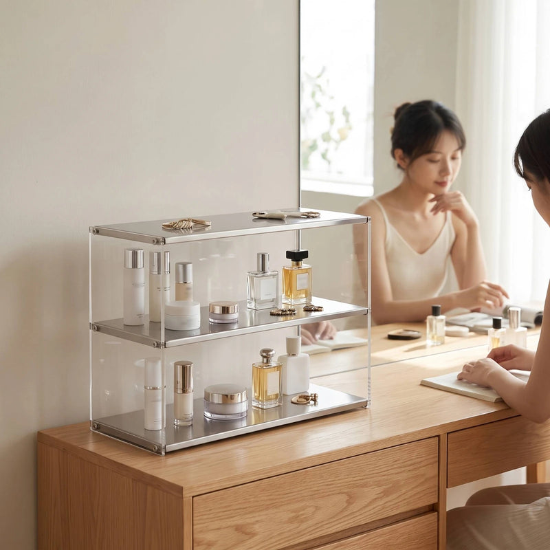 Countertop Storage Rack Clear Tabletop Organizer Facial Care Space - Saving Acrylic Riser Multi - Purpose - View 5 | SAMAG