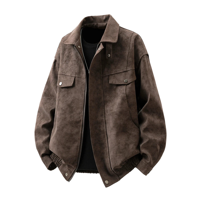 Men's Oversized Casual Leather Jacket