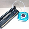 220V Electric Vacuum Sealer Packaging Machine with Free 15pcs Vacuum Bags Machine Household Black Food Vacuum Sealer