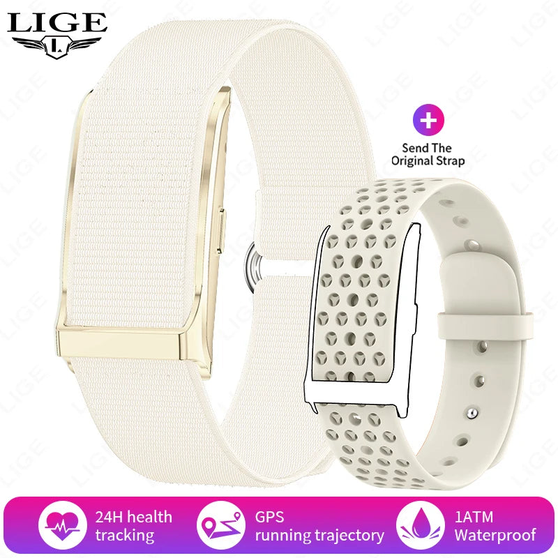 LIGE No Screen Smart Watch Men's Sports Outdoors Fitness Heart Rate Monitor 1ATM Waterproof New Smartwatch For Andrio IOS 2025