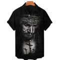 God Jesus Mary Hawaiian Shirts For Men's Crucified | SAMAG