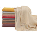 2024 Muslim Modal Rayon Cotton Hijab Shawls For Women Plain Scarf Big Size Headscarf Islamic Turban Headband 190*85cm