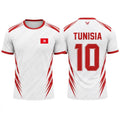 Tunisia Flag Print Jersey Men Outdoor Sports Soccer Training Uniform Men's And Women's Quick Dry Breathable O-neck Short-sleeved