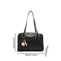 New PU Leather Shoulder Bag Large Capacity with Pendant Crossbody Bags Tote Bag Women