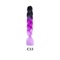 Tereshar 1Pcs 24inch 100g Synthetic Braiding Hair Extensions Jumbo Braiding Hair Twist Crochet Braids Hair for Women
