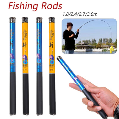 Children Fishing Rods1.8/2.1/2.4/2.7/3.0m Telescopic Hand | SAMAG
