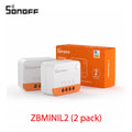 Itead SONOFF ZBMINI-L2 Zigbee DIY Smart Switch Module No Neutral Wire Required 2 Way Control For Smart Home Automation