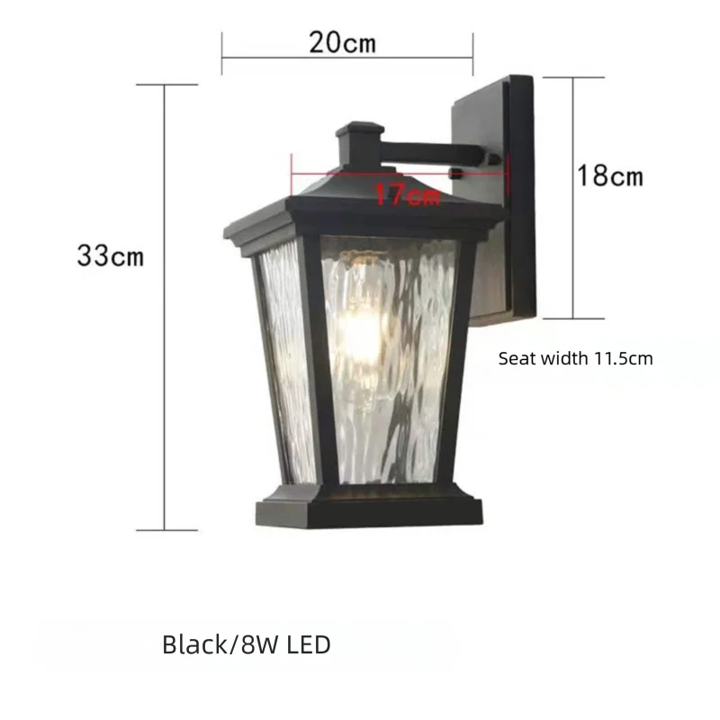 Waterproof outdoor wall lamp LED balcony garden corridor villa entrance exterior wall lamp IP65