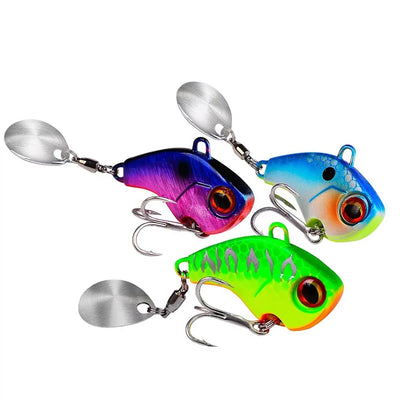 Fishing Lures Wobble Rotating Metal Vib Vibration Bait | SAMAG