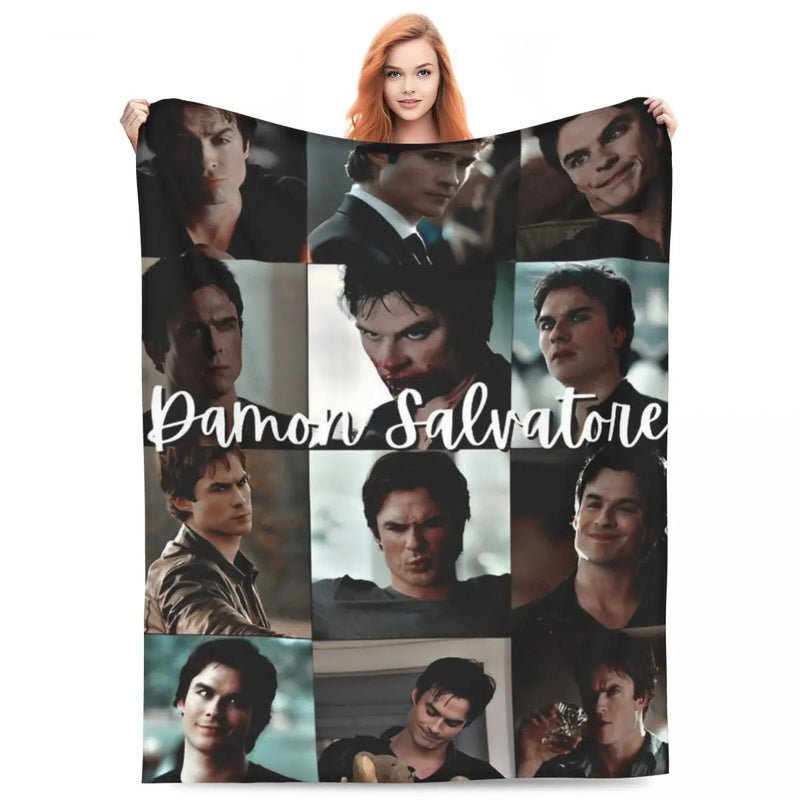 The Vampire Diaries Damon Salvatore Blanket