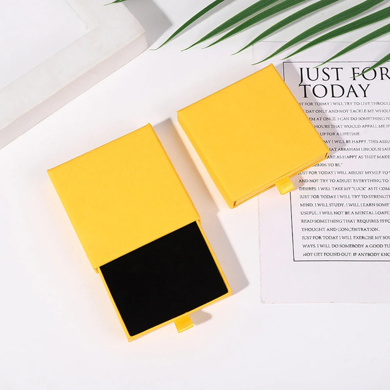 Drawer Paper Jewelry Box For Earrings Ring Pendant Bracelet Necklace Storage Display Case Portable Jewelry Packaging Box  New