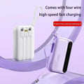 VIVO 500000mAh Power Bank 120W Super Fast Charging Powerbank 4 In1 Cables Portable Powerbank For Iphone Huawei Samsung 2026New