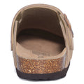 Asgard Women's Suede Clogs Summer Cork Footbed Leather Mules Slippers With Adjustable Strap Unisex Comfortable Soft Potato Shoes