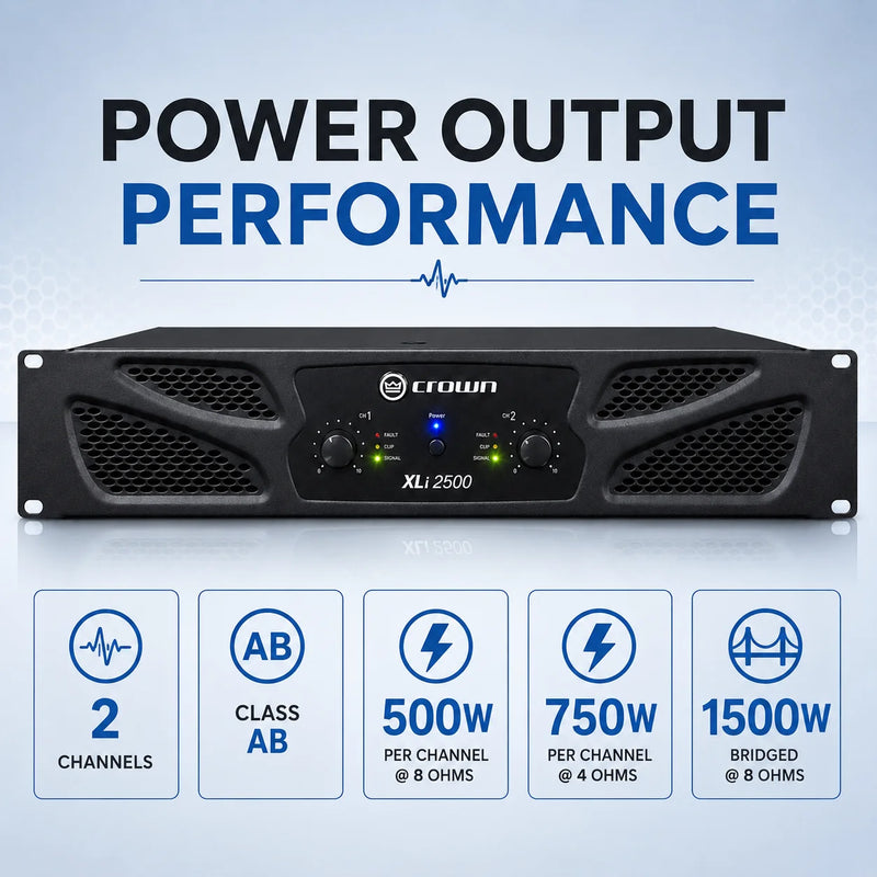 XLi 2500 Power Amplifier Professional Audio DJ Equipment Line Array Speakers Subwoofer Speakers Stage Wedding KTV Home Use