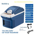 6l Portable Car Refrigerator, Small Mini Cooling Unit, Mini Refrigerator, Car Cooler Box, Bicycle Model Hot And Cold Box