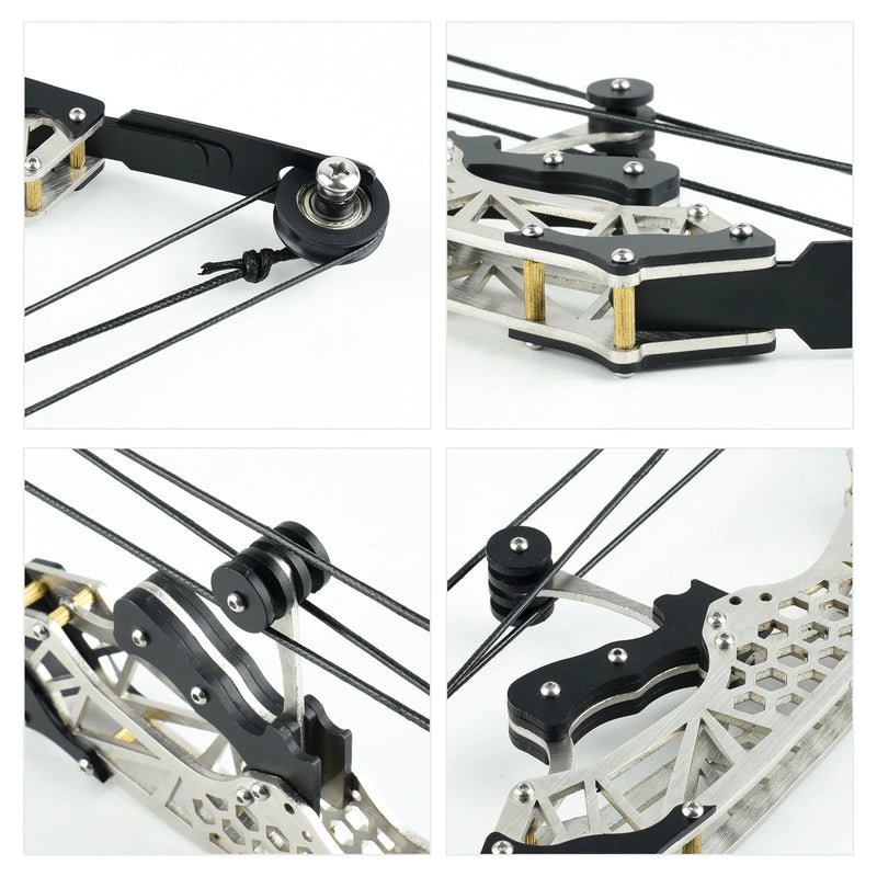 304 Stainless Steel Mini Compound Bow Set with 10 Arrows | SAMAG