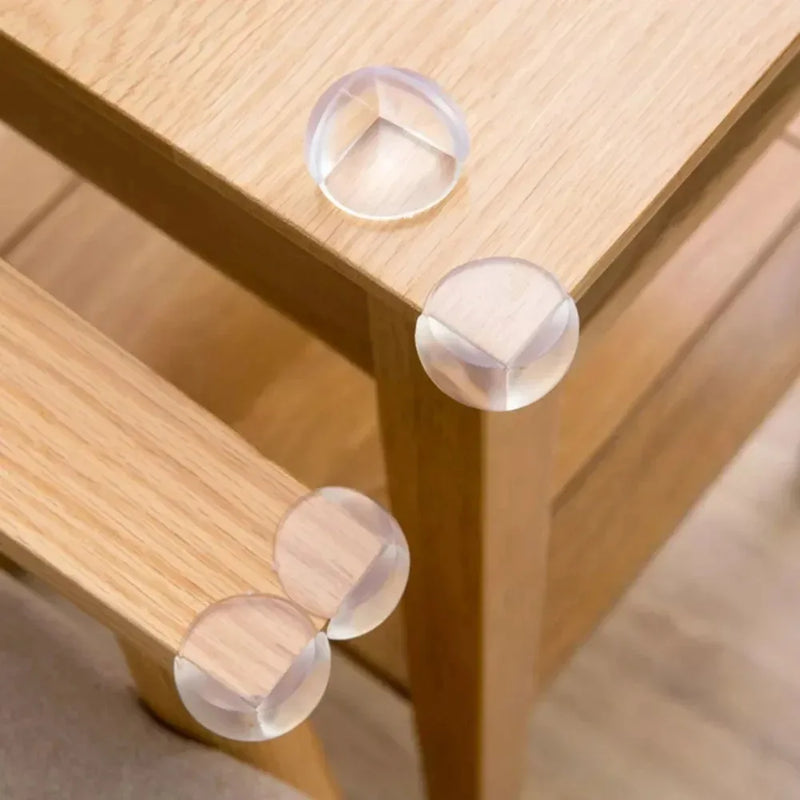 4Pcs Baby Safety Silicone Protector Table Corner Edge Protection Cover Transparent Anti Collision Soft Guard Home Tool