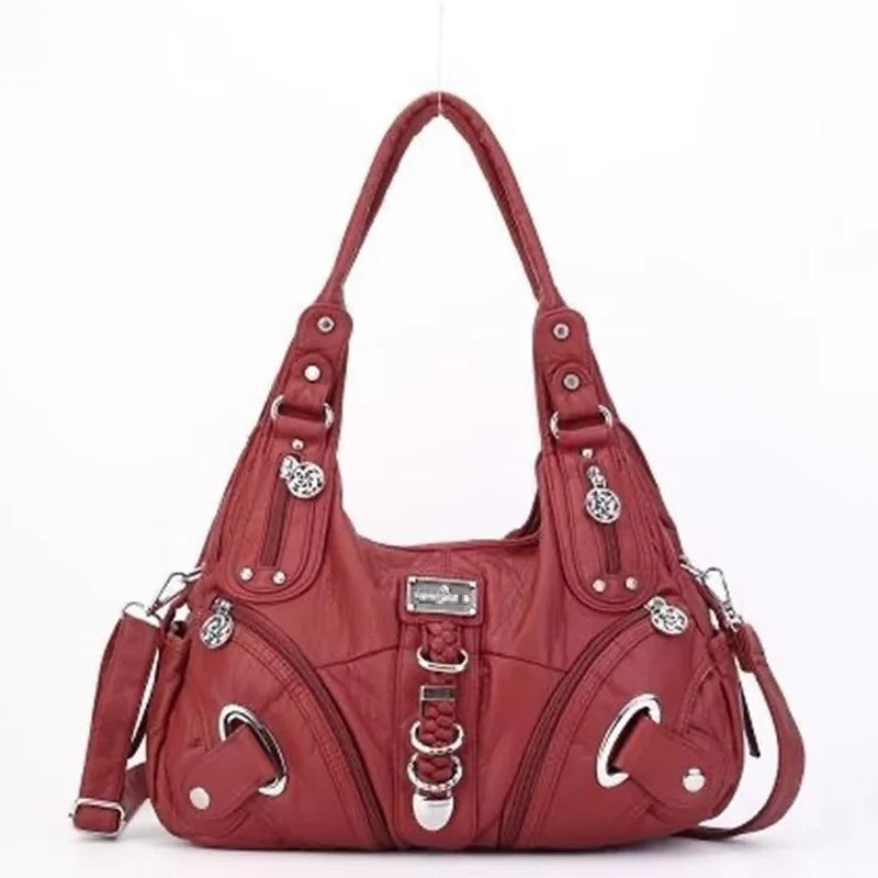 Angel Kiss Women Handbags Fashion Shoulder Bag Large Tote Top-handle Shopping Pack Multifunctional Satchel Lady Hobos Big Purse