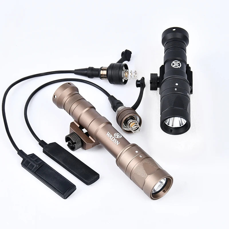 Strobe Flashlight Surefir SF M300 M300W Scout Light WADSN Tactical Torch M600 M600W LED White Lamp Hunting Camping Airsoft X300