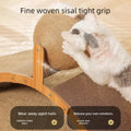 2-in-1 Wooden Cat Scratching Ball And Sisal Scratch Board Durable Solid Wood Paw Toy for Cats And Kittens Pet Supplies