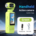 Portable HD 4K Action Camera Manual 90 180 Degree Rotation For YouTube Vlog Video Recording Record Life Handheld Action Camera