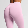 Seamless Fitness Pants Women's High Waist Yoga Leggings  High Stretchy Butt Lifting Breathable Sports Tights Women Gym Leggings