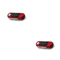 1/2/3 Mini MP3 Player USB 2.0 Small Flash Drive Multilanguage LCD Music Player with 3.5mm Audio Jack Automatic Shutdown for Red