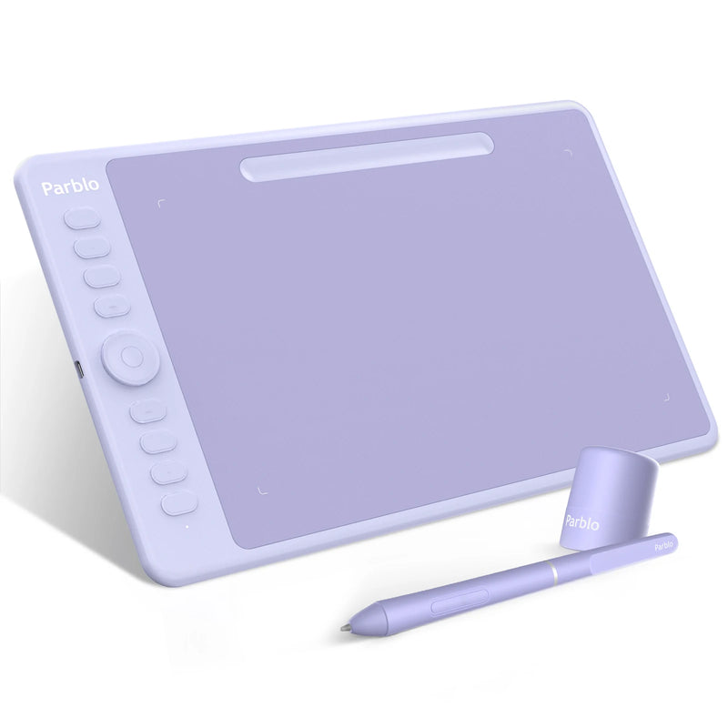 Parblo Intangbo M 10x6.25 Inches Digital Tablet Graphic Tablet for Drawing OSU Game with Battery-Free Stylus and Glove