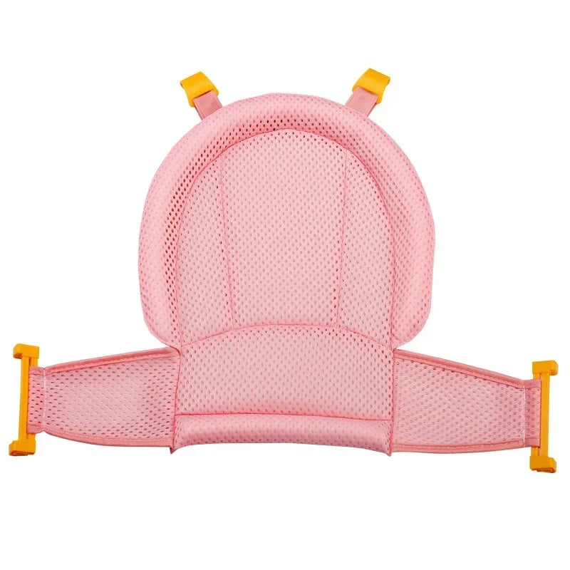 Adjustable Anti-Slip Bathing Mat for Babies Child-Friendly Sitting and Lying Bath Net Baby Bathing Stand Floating Pad