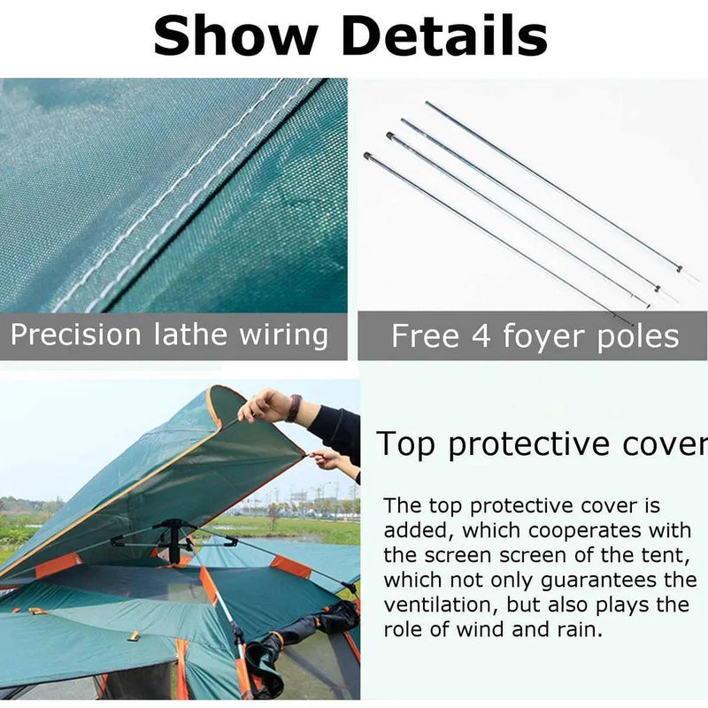 Goture Portable Automatic Pop Up Beach Tent, UV - View 6 | SAMAG