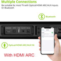 Ultra slim Detachable Bluetooth TV Sound bar 37 inch wireles speaker built-in subwoofer soundbar with optical for LED TV