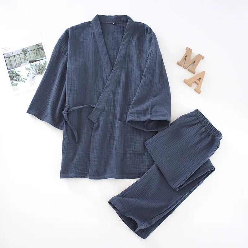 Men and Women 100% Cotton Pajamas Plus Size Loose | SAMAG