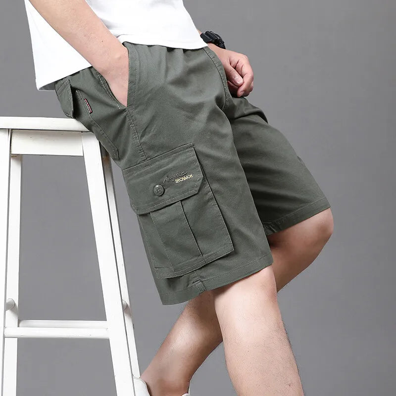 Men's Work Cargo Shorts Summer Casual Baggy Sports Gym | SAMAG