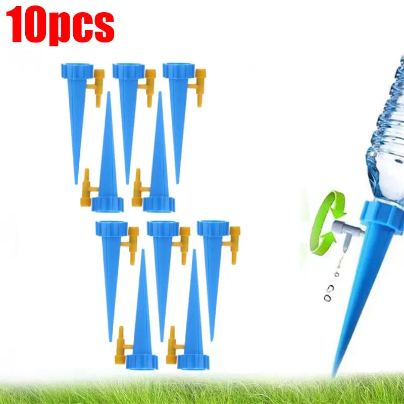 Automatic Drip Irrigation Watering System Plant Dripper Spike Kits Garden Self Watering Planter Insert Plant Watering Devices