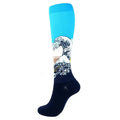 Oil Painting Compression Socks Men Women Mona Lisa Sky | SAMAG