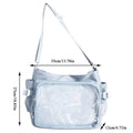 HOT Y2k Harajuku Shoulder Bag Women Ita Bag Japanese Shoulder Purse with Clear Window College Crossbody Bag Tote Shoulder Bags