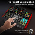 Tenlamp G10 Podcast Microphone Bundle Live Sound Card Audio Mixer, Voice Changer DJ Effects XLR 3.5mm Mic Interface for PC Smartphone Gaming Streaming Recording YouTube Studio Vlog