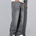 Men's straight skinny grey jeans, and simple design | SAMAG