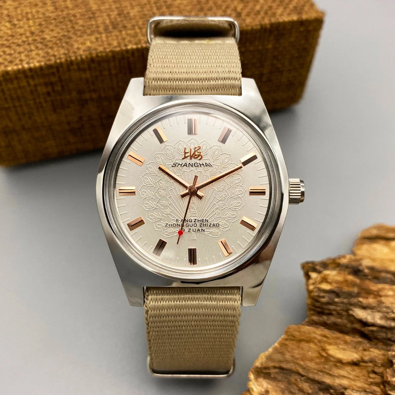 Shanghai Watch Replica 70s Classic Men's Manual Mechanical Watch Gift for Gentlemen Wholesale Drop Shipping Factory Supply