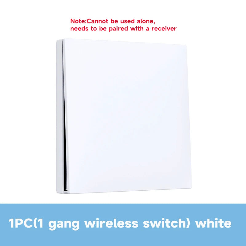 Self-Powered  Wireless Light Switch RF433MHz No Battery Waterproof Wall Panel Remote Control Kinetic Switches  for Home  Schakel