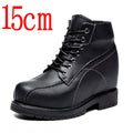 Host's Stage Walk Show Design Elevated Boots Shoes Men 15cm Extra Tall Boots Invisible Increased Thick Sole Pantshoes Shoes Man