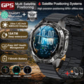 2026New Military Tank GPS SmartWatch Offline Map 10ATM Swim 2GB RAM Music Altitude Compass Bt Call Fitness Sports Smartwatch Men