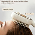 Electric Hair Brush for Anti-Frizz Detangling with Spray, Red Light Therapy & Retractable Teeth Scalp Massage,2026 Upgraded