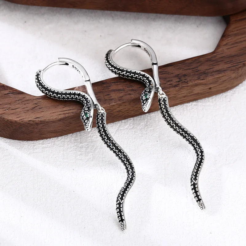 VENTFILLE 925 Sterling Silver CZ Star Moon Asymmetric Hoop Earrings for Women Girls Gold Silver Color Party Jewelry Gifts
