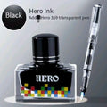 Hero 12 Colors Non-Carbon Ink 40ml Waterproof Quick Dry Fountain Pen Calligraphy Drawing Ink