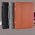 3pcs set Leather A4 Multifunction Ring Binder Manager Folder Business Office Portfolio Document Case Contract Organizer